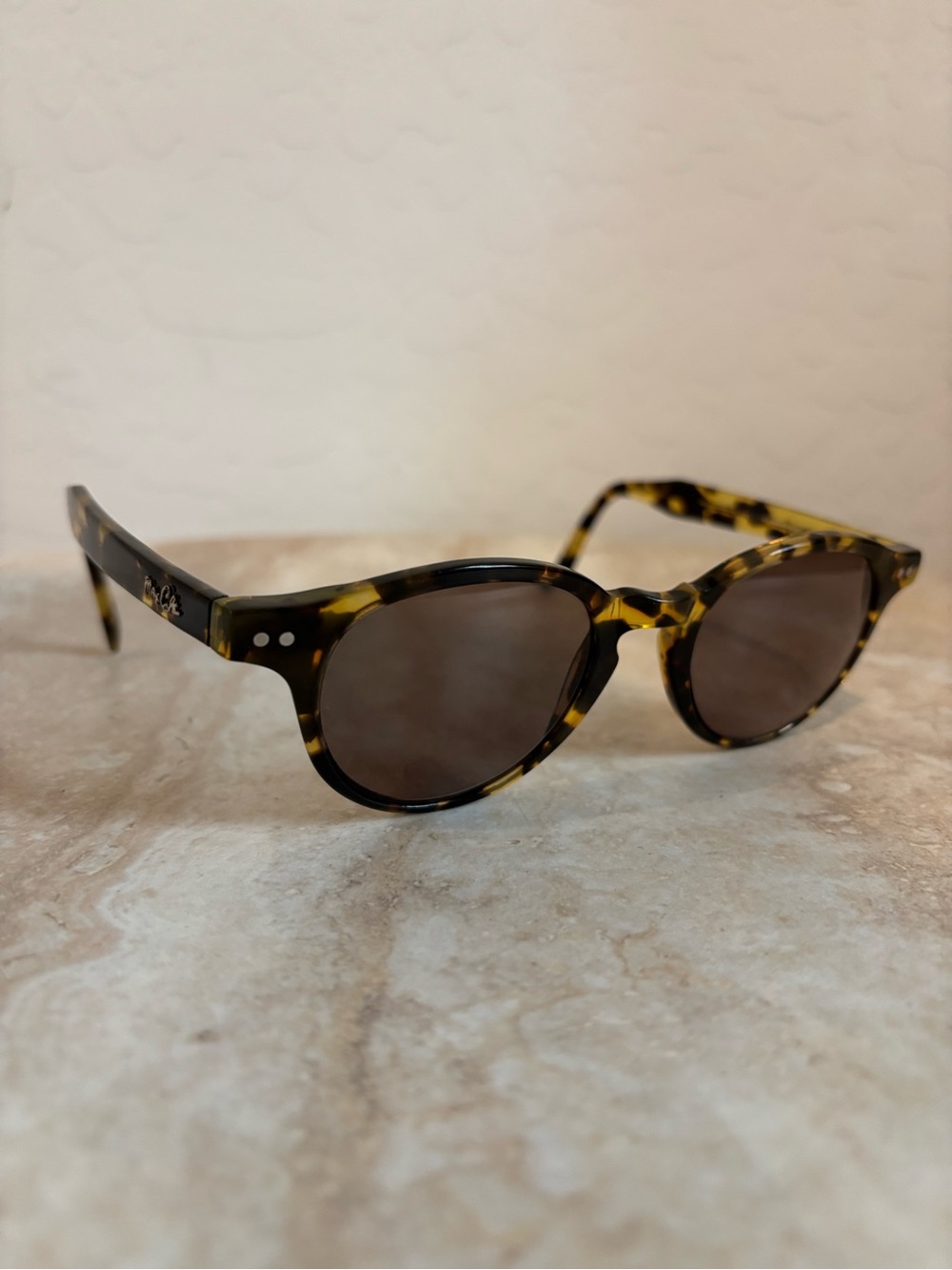 Max Cole MC1426 Tortoiseshell Round Sunglasses - Brown Lenses